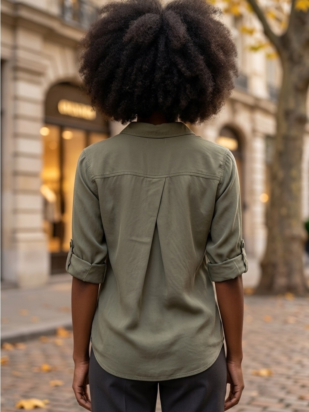 Dear John Olive Utility Button-Up Shirt - Picture 3 of 9